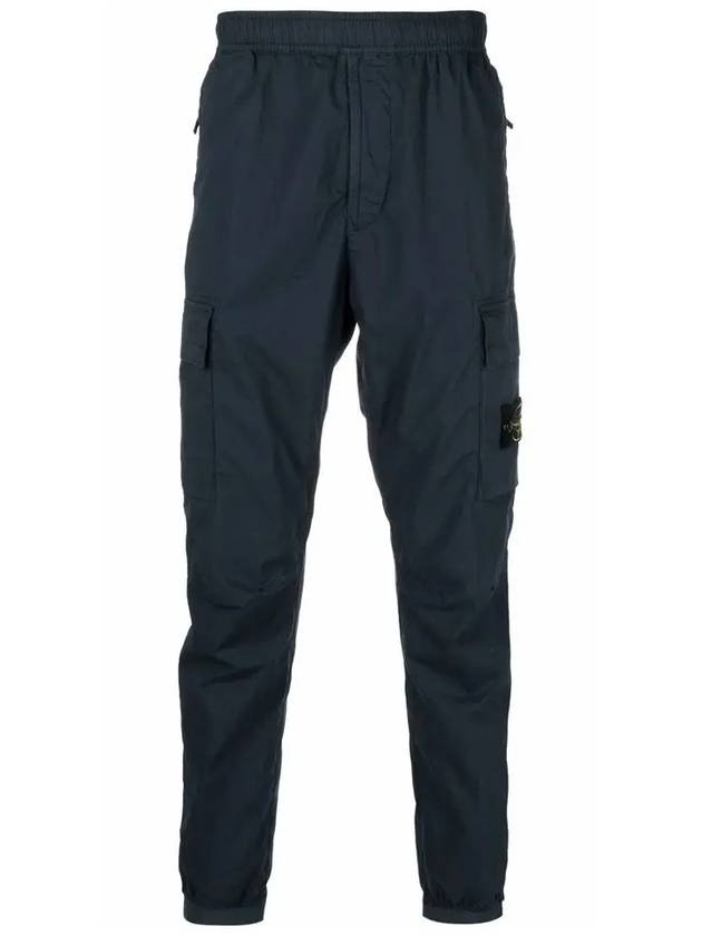 Men's Tella Paracadute Regular Fit Cargo Pants Navy - STONE ISLAND - BALAAN 3