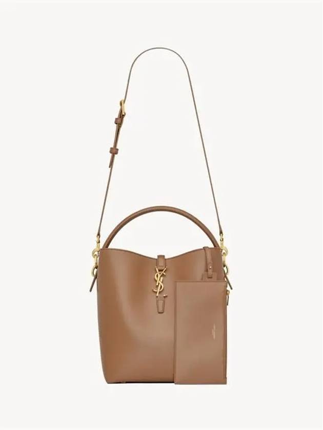 Le 37 Leather Bucket Bag Fox - SAINT LAURENT - BALAAN 5