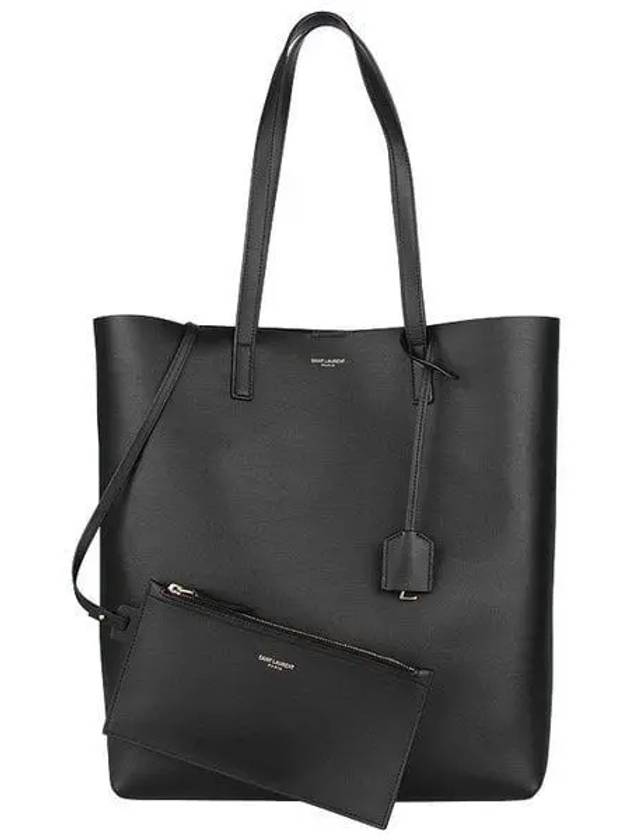 North South Shopping Tote Bag Black - SAINT LAURENT - BALAAN 2