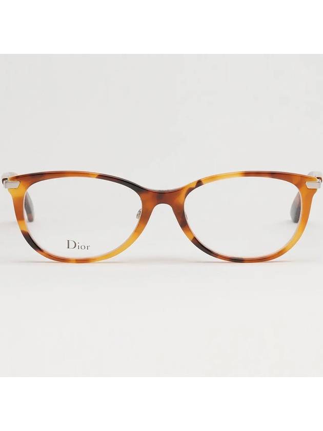 Eyewear Round Acetate Glasses Havana Brown - DIOR - BALAAN 4