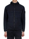 Wappen Old Effect Hooded Jacket Navy - STONE ISLAND - BALAAN 2