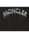 logo print faded effect sweatshirt black - MONCLER - BALAAN 6