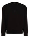 Stretch Fleece Crew Neck Sweatshirt Black - CP COMPANY - BALAAN 2