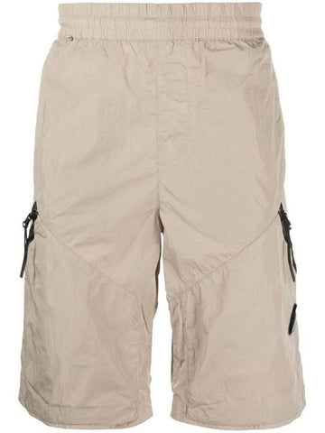 Chrome R Multi-Pocket Bermuda Shorts Beige - CP COMPANY - BALAAN 1