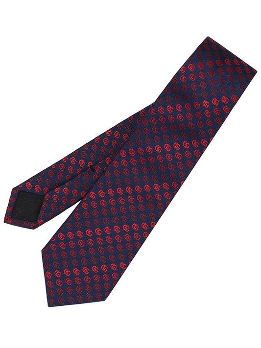 Men's 495330 GG logo silk slim tie - GUCCI - BALAAN 2