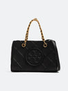 Mini Fleming Soft Chain Tote Bag Black - TORY BURCH - BALAAN 2