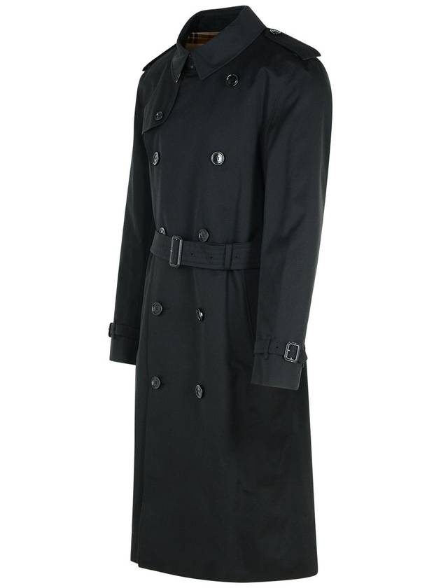 Heritage Kensington Trench Coat Black - BURBERRY - BALAAN 4