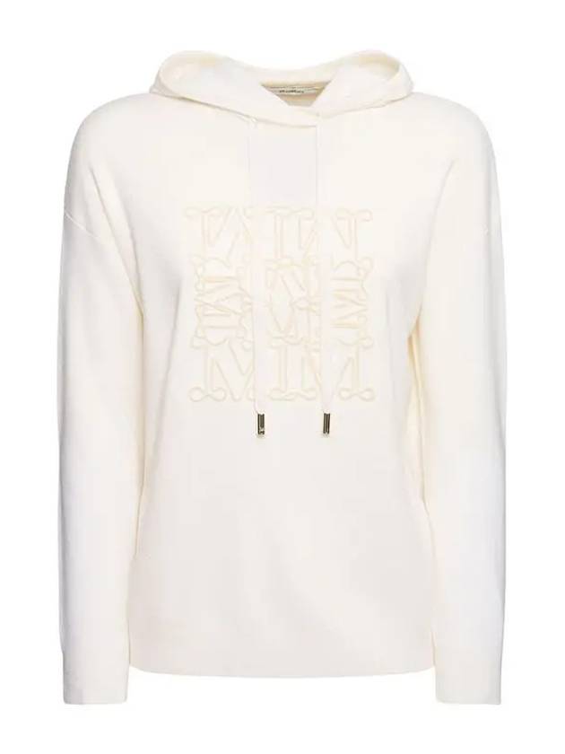 PAMIR Wool Hooded Knit White - MAX MARA - BALAAN 1