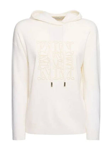 PAMIR Wool Hooded Knit White - MAX MARA - BALAAN 1