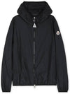 Fegeo Logo Patch Zip Up Hoodie Black - MONCLER - BALAAN 2