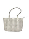 Basket Weave Small Tote Bag Cream - TORY BURCH - BALAAN 1