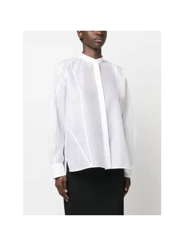 Cotton Long Sleeve Shirt White - JIL SANDER - BALAAN 4