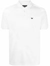 Mini Logo Short Sleeve Polo Shirt White - EMPORIO ARMANI - BALAAN 3