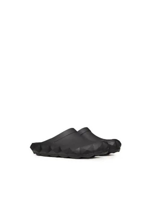 Roma Stud Turtle Rubber Clog Mule Black - VALENTINO - BALAAN 4