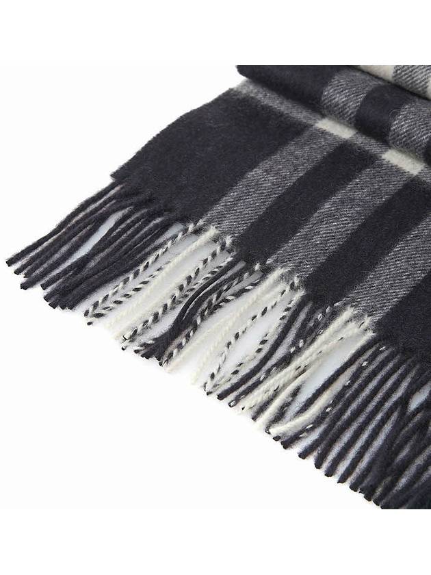 Classic Check Cashmere Scarf Grey - BURBERRY - BALAAN 7