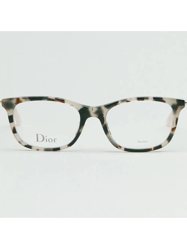 Glasses Frame MONTAIGNE18 C9K Havana White Horned - DIOR - BALAAN 3