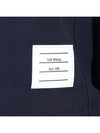Engineered 4 Bar Stripe Loopback Jersey Knit Crewneck Sweatshirt Navy - THOM BROWNE - 8
