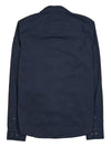 Lens Wappen Long Sleeve Overshirt Zip Up Jacket Navy - CP COMPANY - BALAAN 3