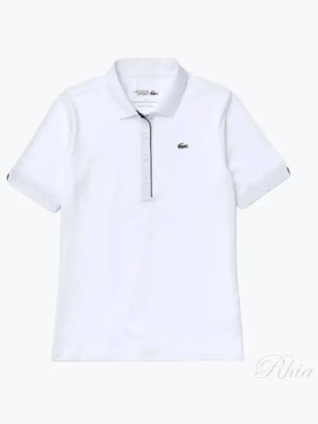 Women's Golf Performance Ultra Dry Short Sleeve Polo Shirt White - LACOSTE - BALAAN 2