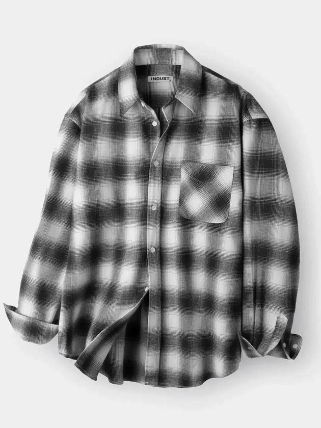 Ray check shirt black - INDUST - BALAAN 4