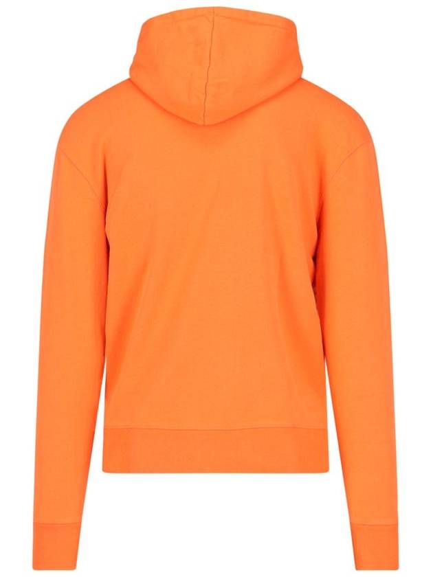 Chillax Fox Patch Classic Hoodie Neon Orange IU00355KM0001 P851 - MAISON KITSUNE - BALAAN 3