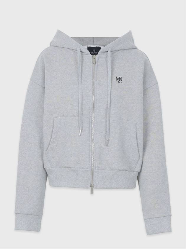 Cheer Two Way Zip Up Hoodie Melange Grey - MICANE - BALAAN 1