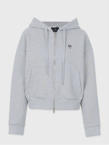 Cheer Two Way Zip Up Hoodie Melange Grey - MICANE - BALAAN 1