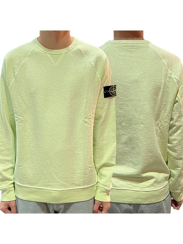 OLD Treatment Wappen Patch Crew Neck Sweatshirt Light Green - STONE ISLAND - BALAAN 2