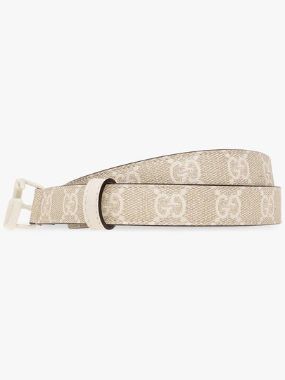 GG Marmont Thin Leather Belt Beige - GUCCI - BALAAN 2