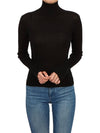 Sax High Neck Knit Turtleneck Black - MAX MARA - BALAAN 6