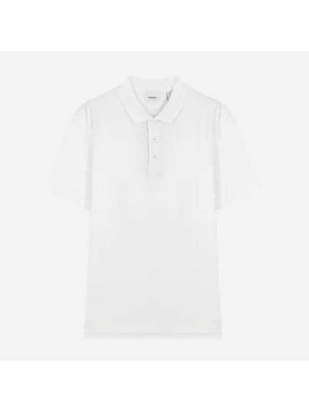 Monogram Motif Polo Shirt White - BURBERRY - BALAAN 2