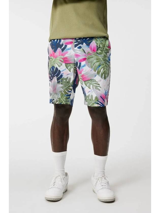 Men s Team Print Shorts Calypso Green GMPA08935 M507 - J.LINDEBERG - BALAAN 2