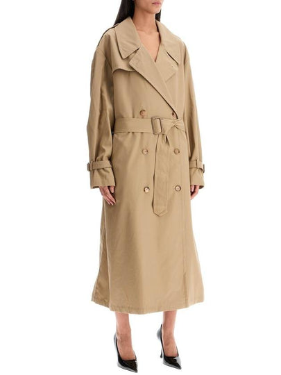 double-breasted trench coat with - MOSCHINO - BALAAN 2