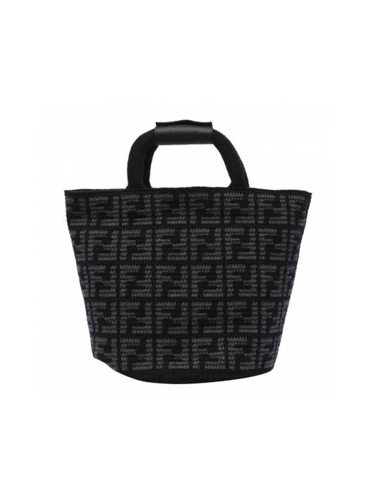 FF Cashmere Shopping Bag Black - FENDI - BALAAN 1