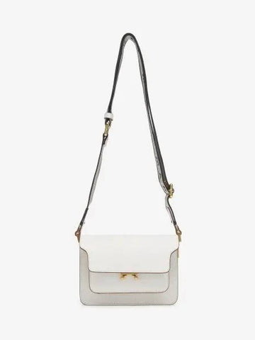 Mini Saffiano Leather Trunk Shoulder Bag Limestone SBMPS01T09Z185M - MARNI - BALAAN 1