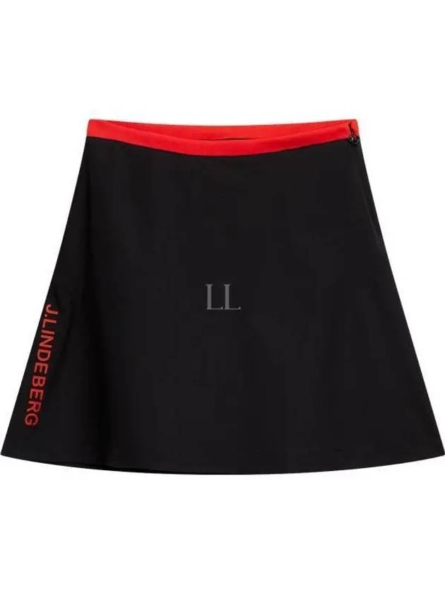 Themba A-line Skirt Black - J.LINDEBERG - BALAAN 2