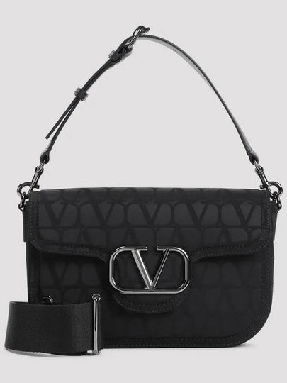 Iconograph Technical Fabric Shoulder Bag Black - VALENTINO - BALAAN 2