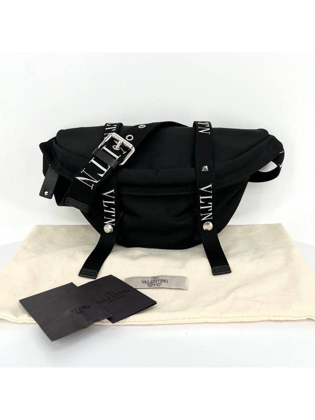 Logo nylon hip bag belt black RY2B0747 - VALENTINO - BALAAN 3