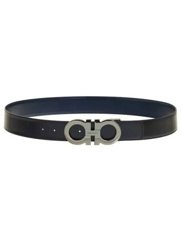 Ferragamo 770715 670270 Gancini Reversible Belt - SALVATORE FERRAGAMO - BALAAN 1