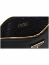 Triangle Saffiano Leather Shoulder Bag Black - PRADA - BALAAN 6