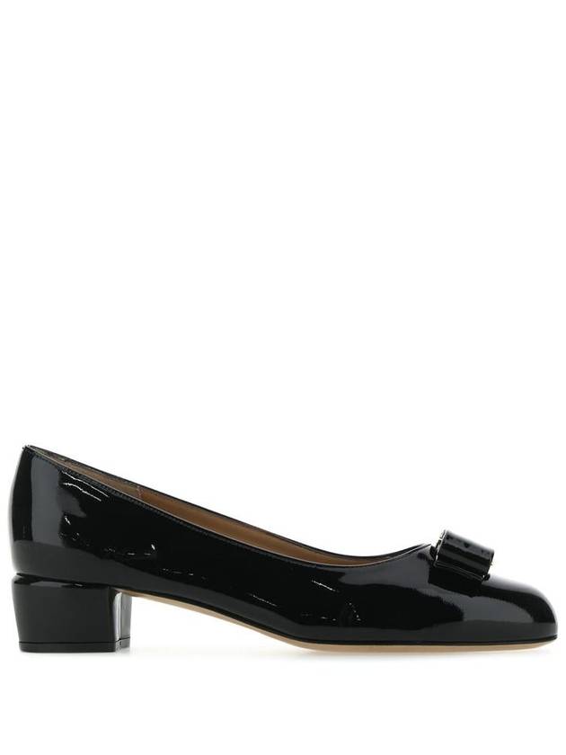 Vara Bow Patent Pumps Black - SALVATORE FERRAGAMO - BALAAN 2