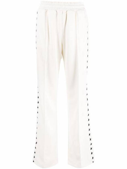 Side Star Logo Track Pants White - GOLDEN GOOSE - BALAAN 2