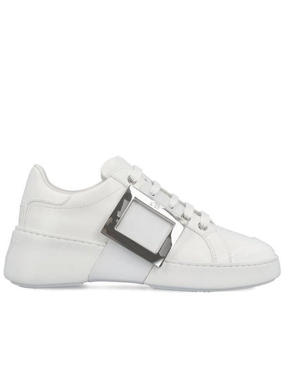 Viv Metal Buckle Low Top Sneakers White - ROGER VIVIER - BALAAN 2