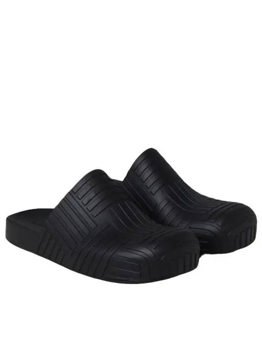 Intrecciato Rubber Clogs Slippers Black - BOTTEGA VENETA - BALAAN 2