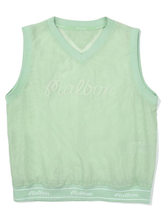 Malbon Script Woven Vest MINT WOMAN - MALBON GOLF - BALAAN 1