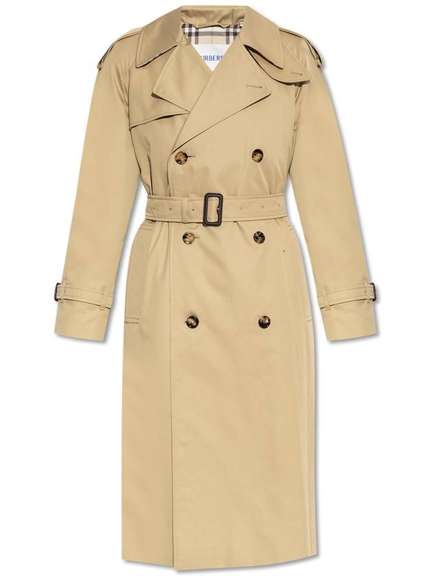 Burberry Cotton Trench Coat, Women's, Beige - BURBERRY - BALAAN 1