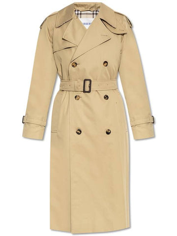 Burberry Cotton Trench Coat, Women's, Beige - BURBERRY - BALAAN 1