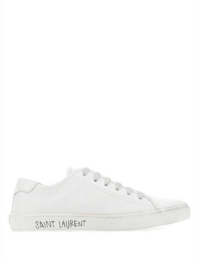 Men's Malibu Low Top Sneakers White - SAINT LAURENT - BALAAN 2