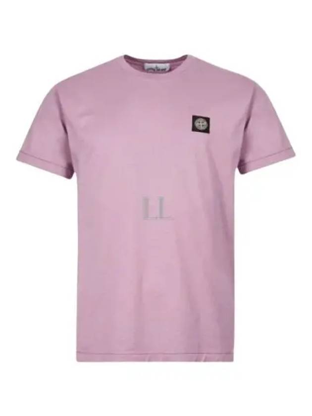 Wappen Logo Patch Short Sleeve T-Shirt Rose Quartz - STONE ISLAND - BALAAN 2