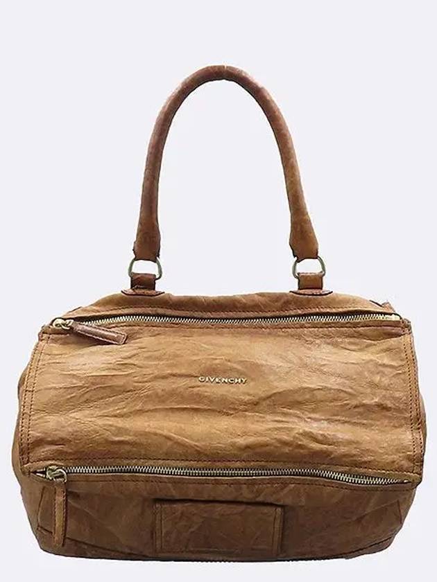 11L5252004 Brown color wrinkle leather Pandora L large 2WAY - GIVENCHY - BALAAN 1